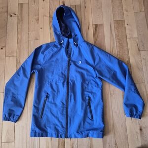 Liquid boys size 14/16 blue rain jacket